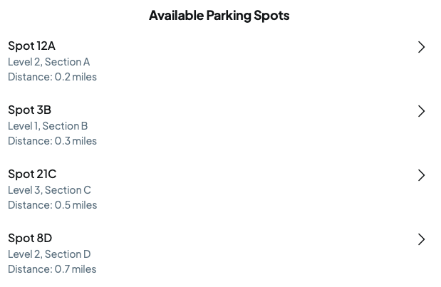 Smart Mall Parking Navigator Screenshot 1