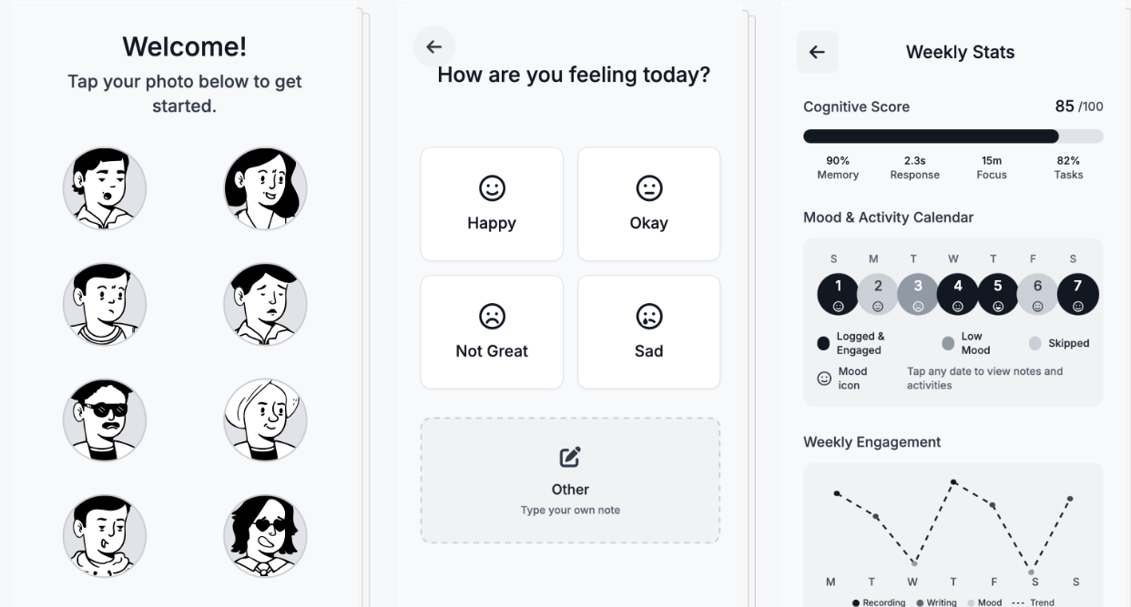 Cheerful Dementia Tracker Screenshot 1