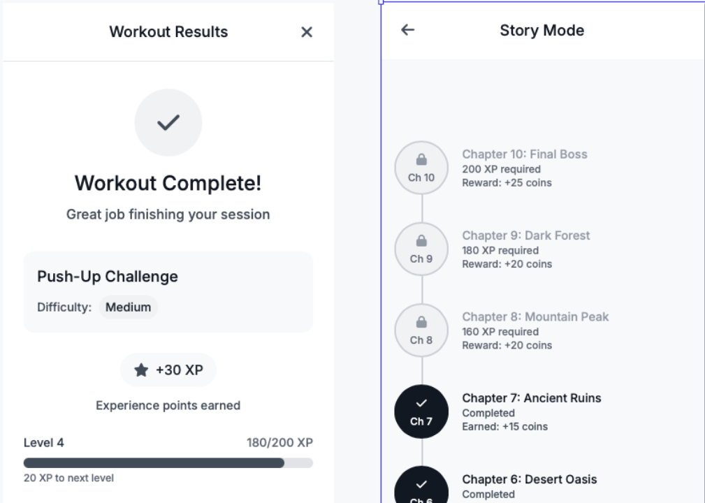 Workout Game Screenshot 1