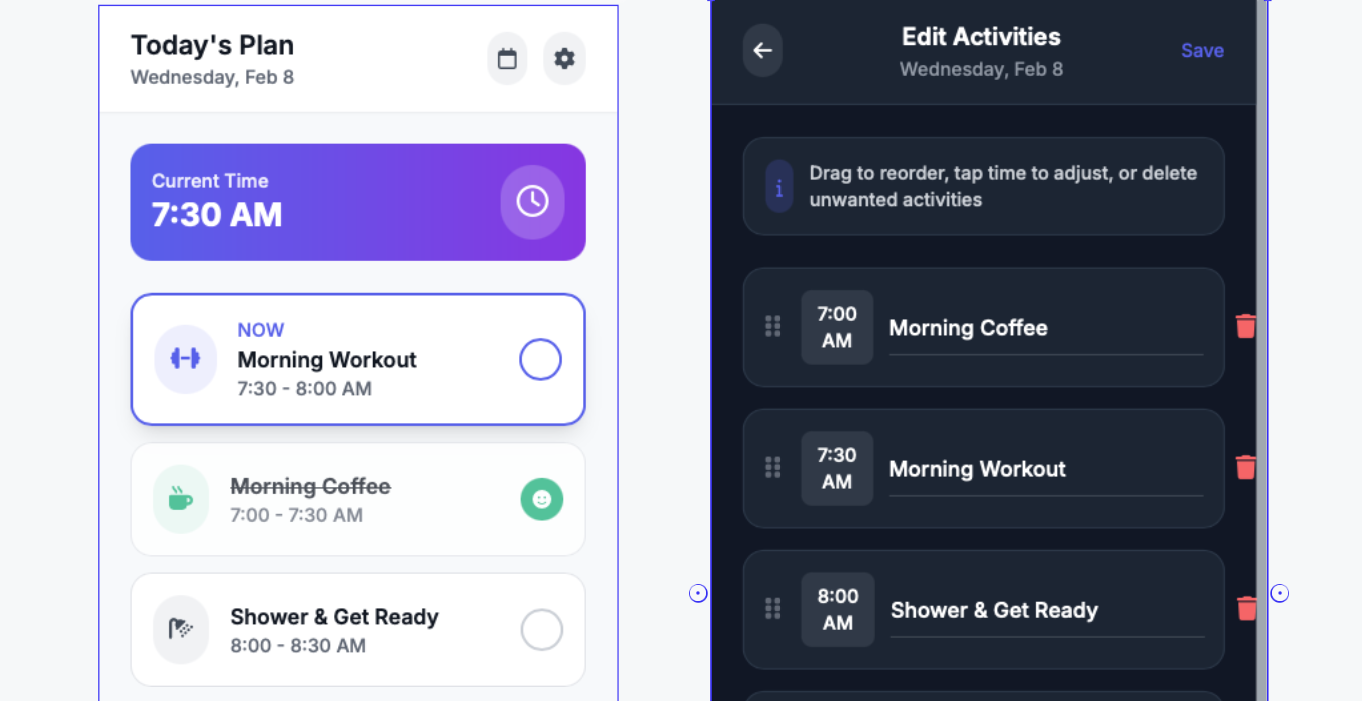 Morning Routine App Screenshot 1