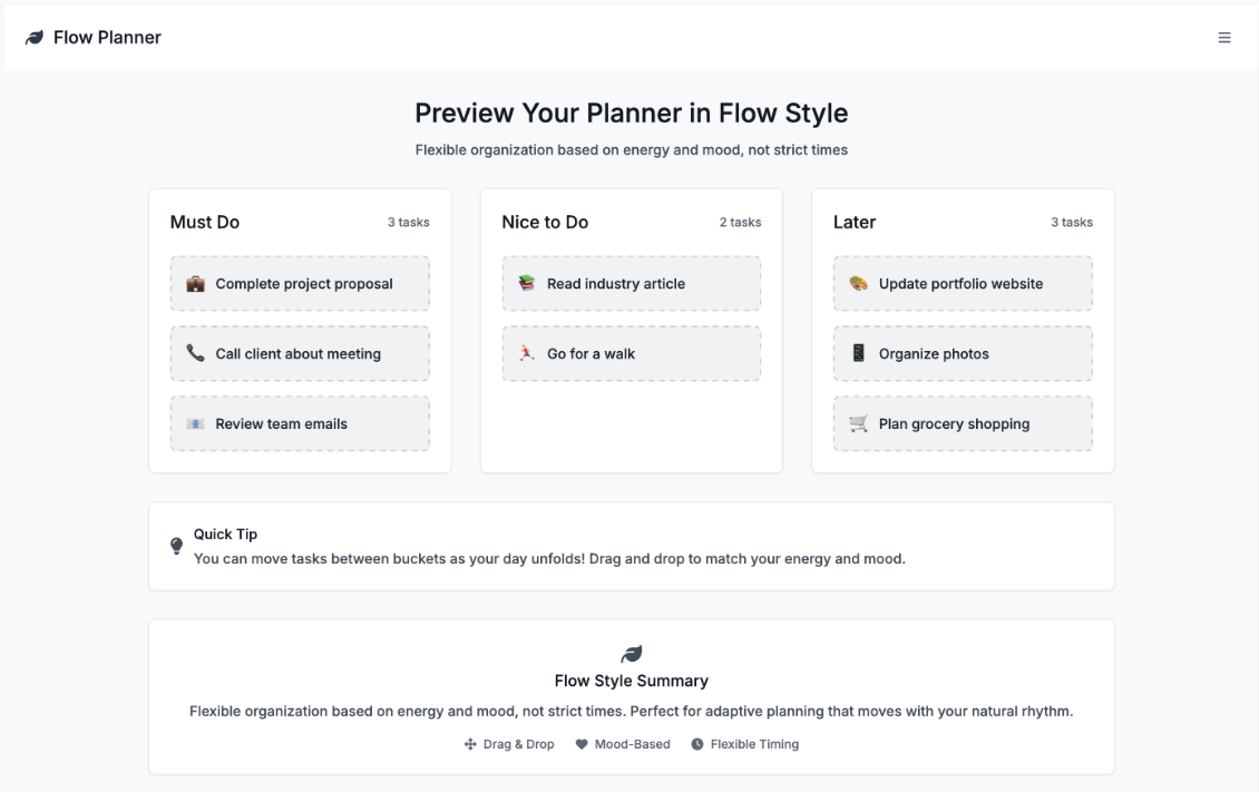 Personalized Planning App for Students Screenshot 1